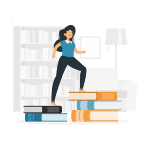 femme-qui-monte-des-escaliers-de-livres