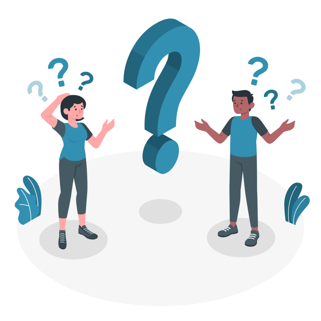 personnes qui se posent des questions