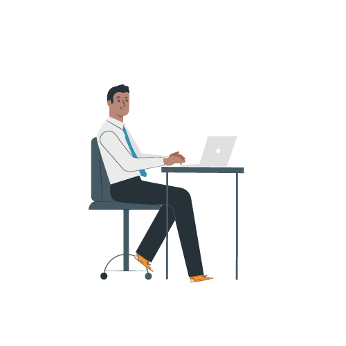 illustration formateur sur ordinateur