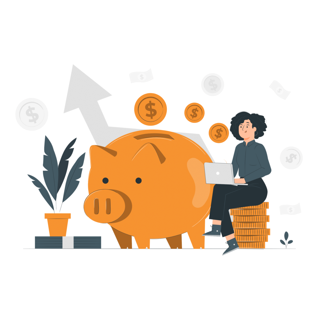 femme économies argent
