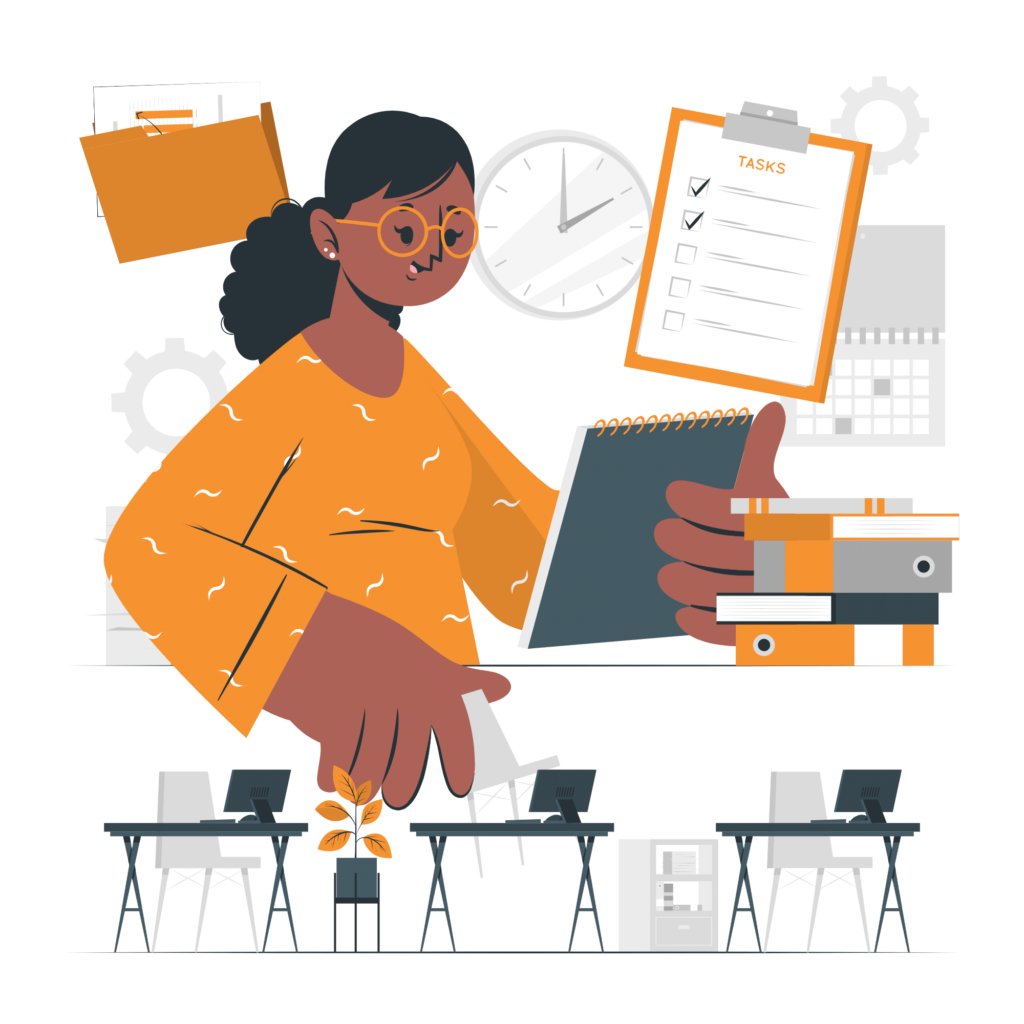 femme gestion tâches