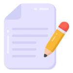 illustration d'une page écrite avec un crayon