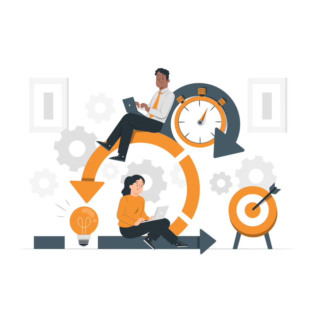 méthode SCRUM deux personnes travail