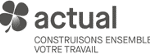 Logo de Actual - Construisons ensemble votre travail
