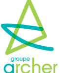 Logo du Groupe Archer bleu et vert
