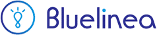 Logo de Bluelinea avec un cercle et une ampoule dedans