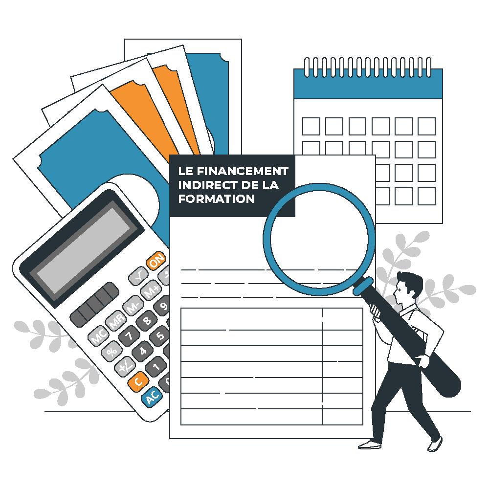 Illustration sur le financement indirect de la formation