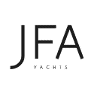 Logo de JFA Yachts, texte noir sur fond blanc