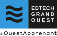 Logo EdTech Grand Ouest avec le hashtag #OuestApprenant