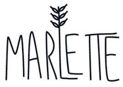 Logo Marlette avec une tige de blé intégrée au texte.