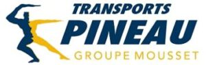 Logo des Transports Pineau, Groupe Mousset, avec une silhouette