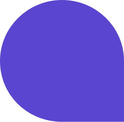 Icône formagora en forme de bulle bleue