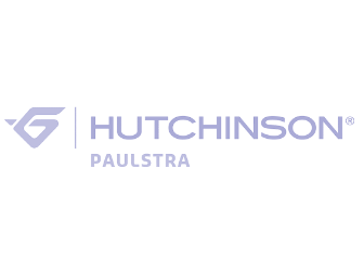 Logo de Hutchinson Paulstra en duotone bleu et blanc