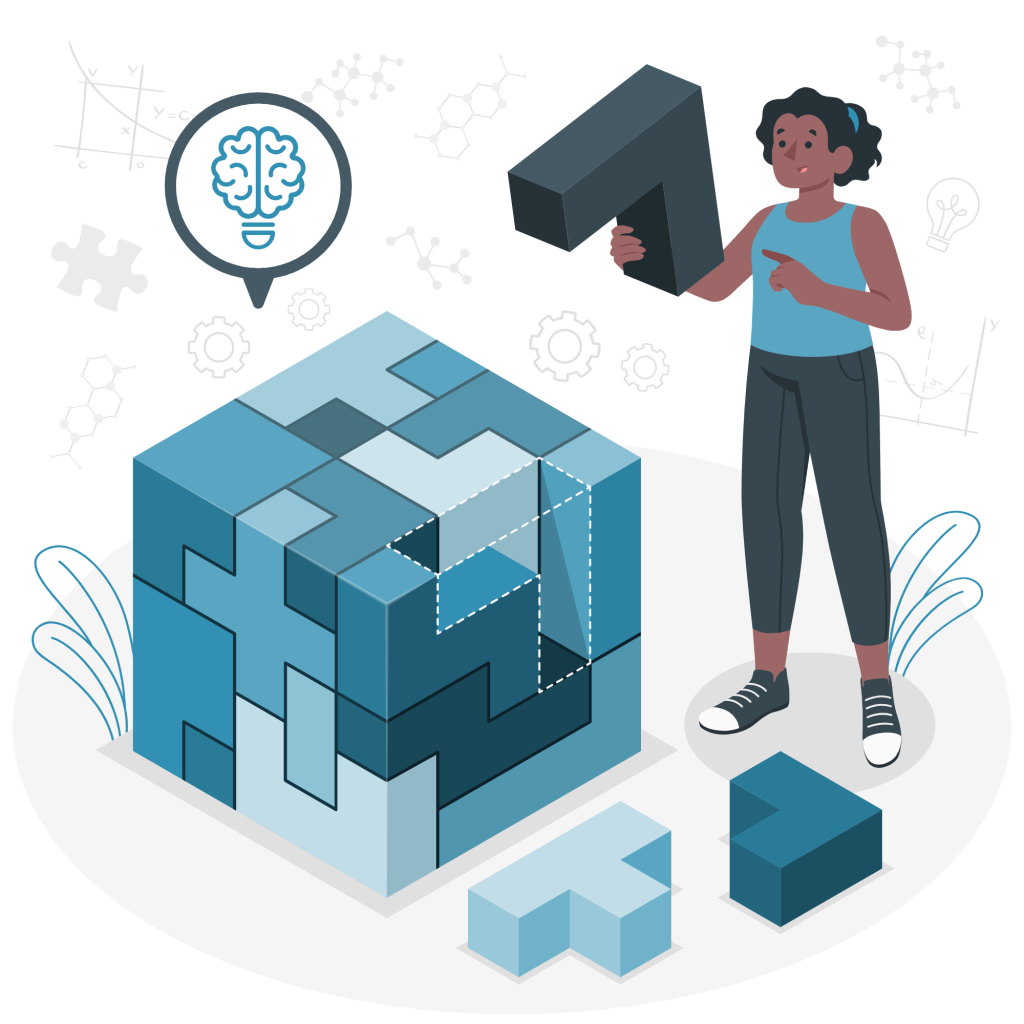 personnage mettant en place les caractéristiques du seamless learning