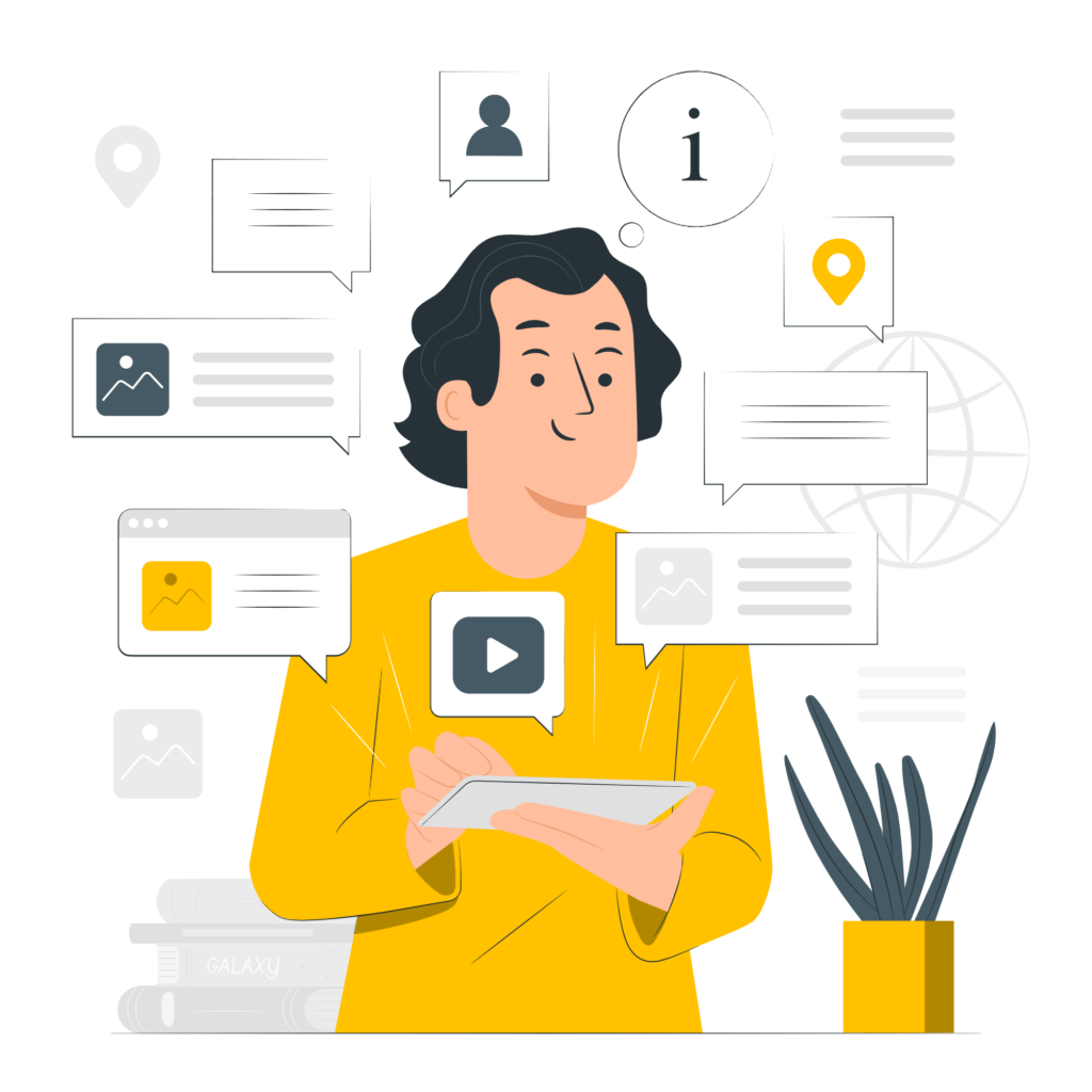 illustration formateur qui se forme