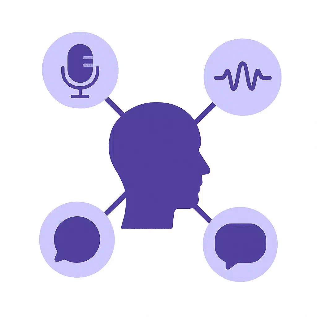 illustration-comprehension-orale-carte-accents-flat-design