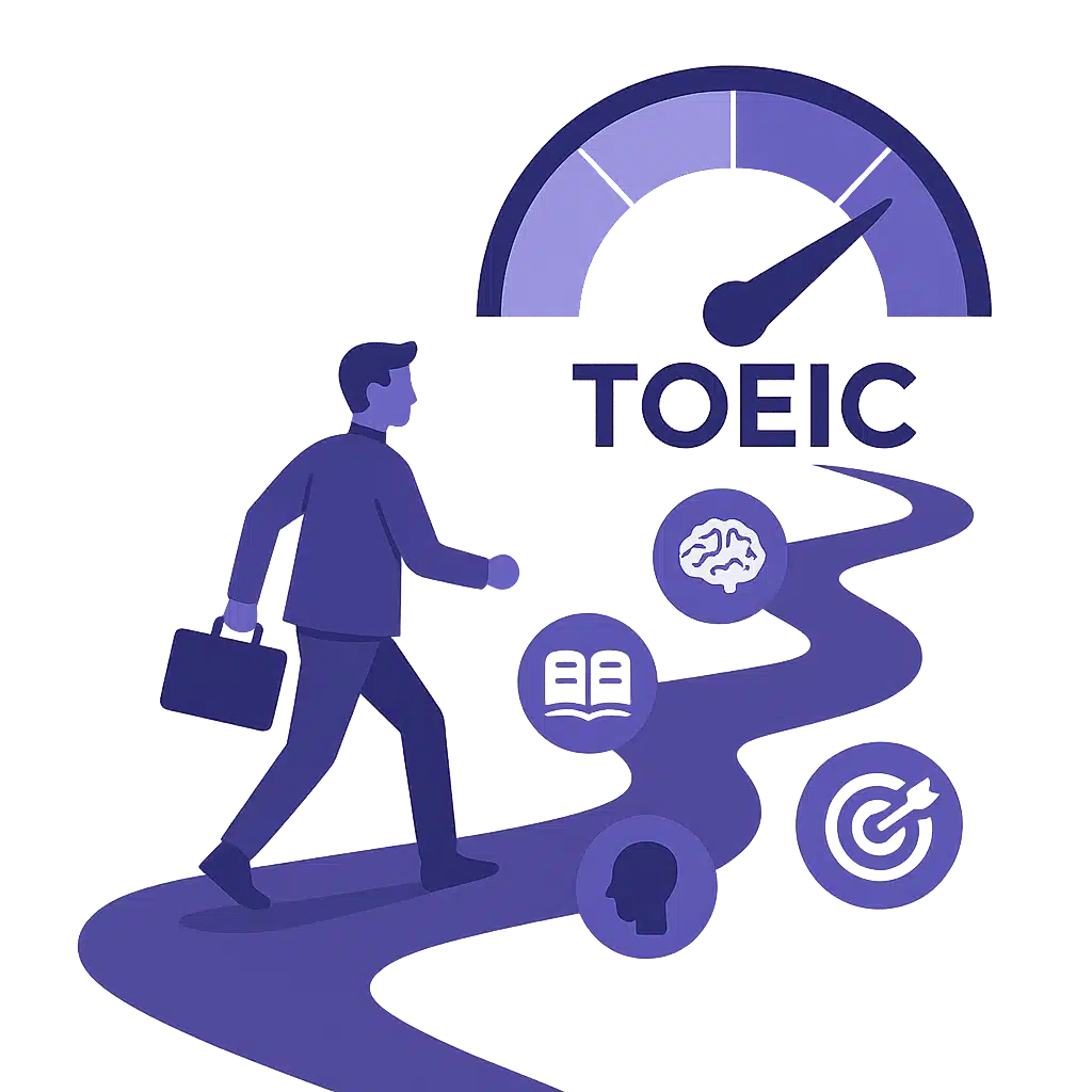 illustration-route-score-toeic-flat-design