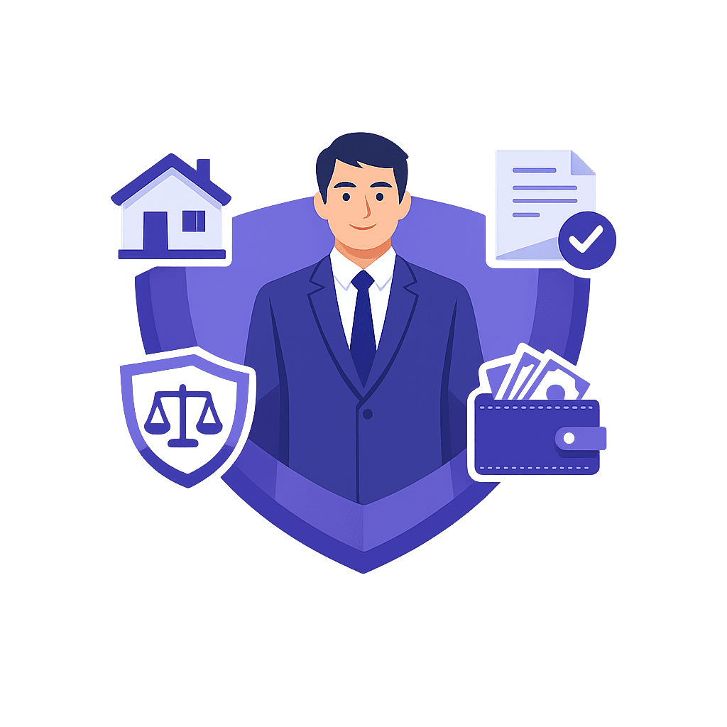 illustration-mjpm-protection-judiciaire-gestion-patrimoine-flat-design