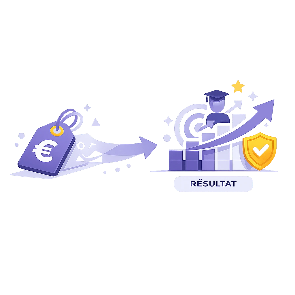 illustration-transformation-cout-resultat-flat-design