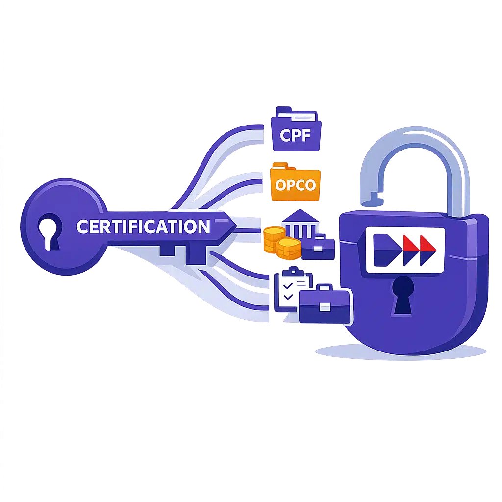 illustration-cle-certification-financement-formation-flat-design