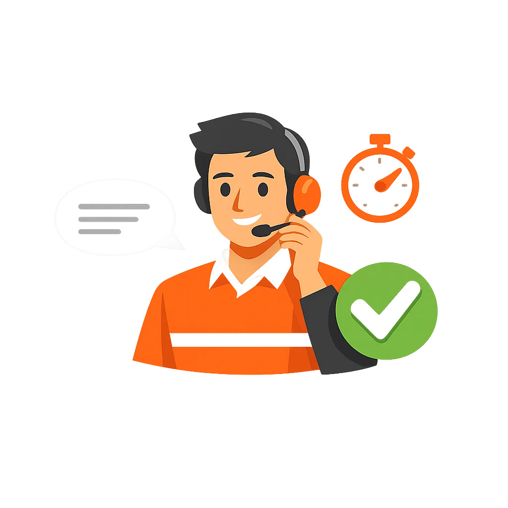 illustration-support-client-reactif-flat-design